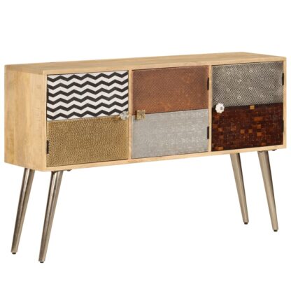 Sideboard 120 x 30 x 75 cm Massivholz Mango - Image 11