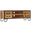 TV-Schrank mit Schubladen 120x30x40 cm Massivholz Mango