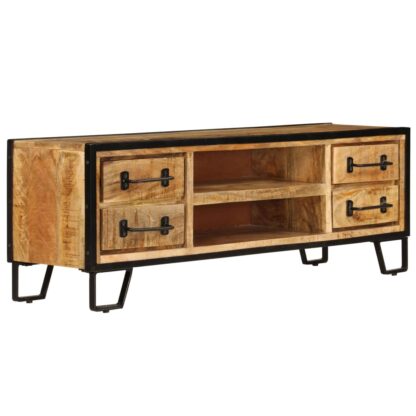 TV-Schrank mit Schubladen 120x30x40 cm Massivholz Mango - Image 4