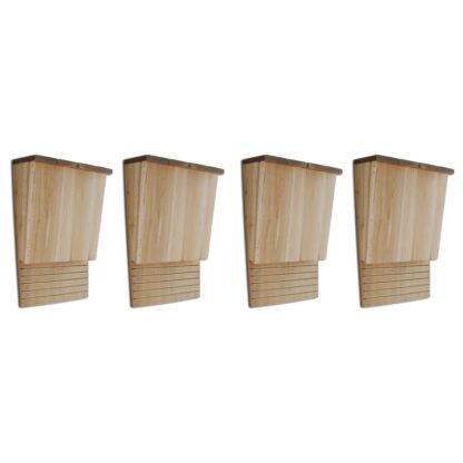 Fledermaushäuser 4 Stk. 22 x 12 x 34 cm Holz