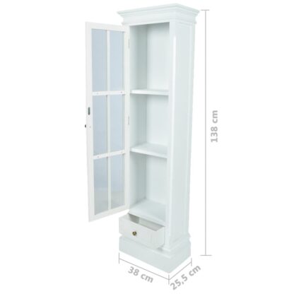 Bücherregal 3 Fächer Weiß Holz - Image 7