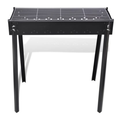BBQ Grill Säulengrill Standgrill Kohlegrill Barbeque Quadratisch - Image 2