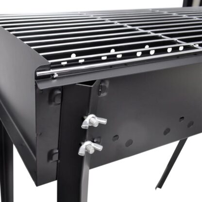 BBQ Grill Säulengrill Standgrill Kohlegrill Barbeque Quadratisch - Image 4