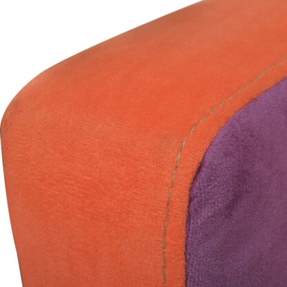 Würfel-Sessel mit Patchwork-Design Stoff - Image 4