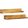 Wandregale 2 Stk. Massivholz