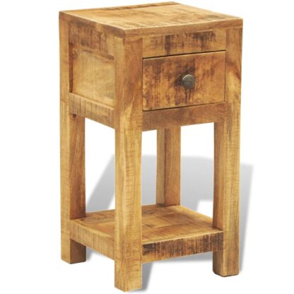 Nachttisch mit 1 Schublade Mango Massivholz - Image 2