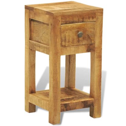 Nachttisch mit 1 Schublade Mango Massivholz - Image 3
