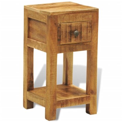 Nachttisch mit 1 Schublade Mango Massivholz - Image 4