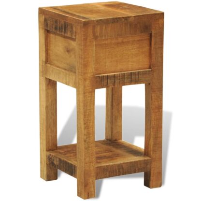 Nachttisch mit 1 Schublade Mango Massivholz - Image 6