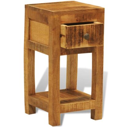 Nachttisch mit 1 Schublade Mango Massivholz - Image 7
