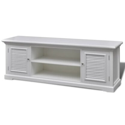 TV-Schrank Weiß Holz - Image 2
