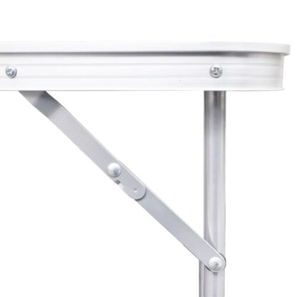 Campingtisch zusammenklappbar mit Metallrahmen 80 x 60 cm - Image 5