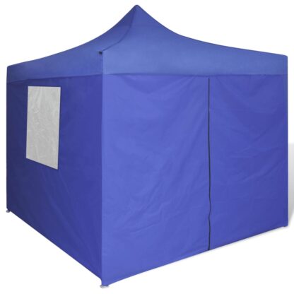 Faltzelt mit 4 Wänden 3 x 3 m Blau - Image 2