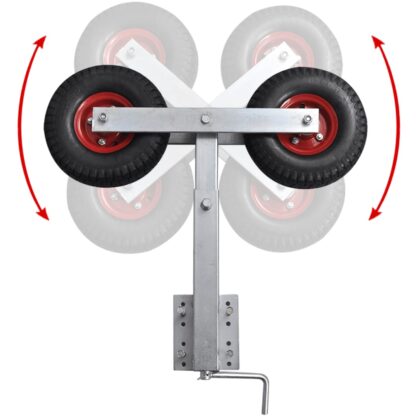 Bootstrailer-Stützen Doppelrad 2er-Set 59-84 cm - Image 3