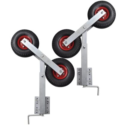 Bootstrailer-Stützen Doppelrad 2er-Set 59-84 cm - Image 4