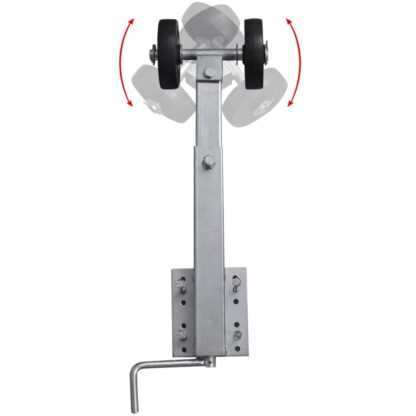 Bootstrailer-Kurbelstützen Doppelrollen 2er-Set 59-84 cm - Image 5
