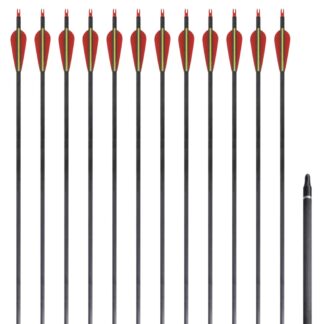 Standard Recurvebogen-Pfeile 30" 0,76 cm Karbon 12 Stück