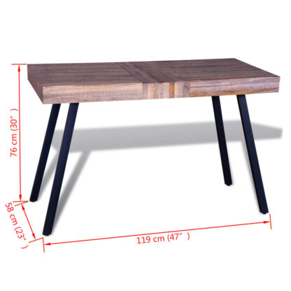Tisch Altholz Teak - Image 8