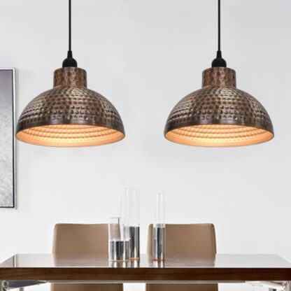 Deckenleuchten 2 stk halbkugelförmig kupferfarben - Image 3