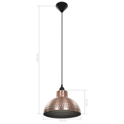 Deckenleuchten 2 stk halbkugelförmig kupferfarben - Image 8