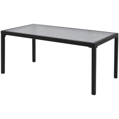 4-tlg. Garten-Lounge-Set Textilene Schwarz - Image 3