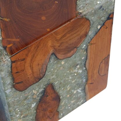 Hocker Teak Massivholz und Harz - Image 11