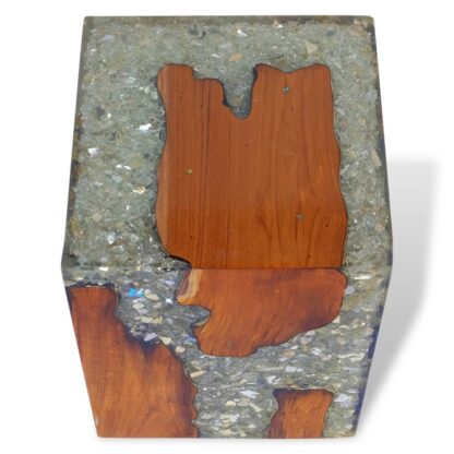 Hocker Teak Massivholz und Harz - Image 9