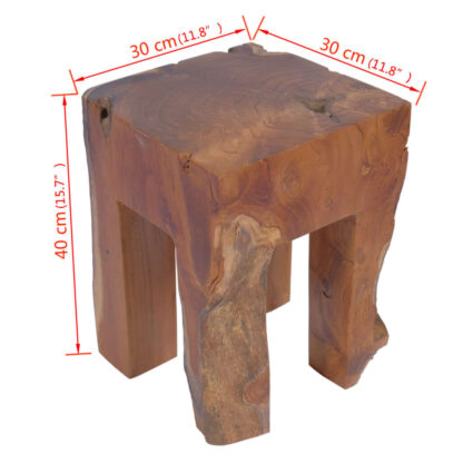 Hocker Massivholz Teak - Image 9