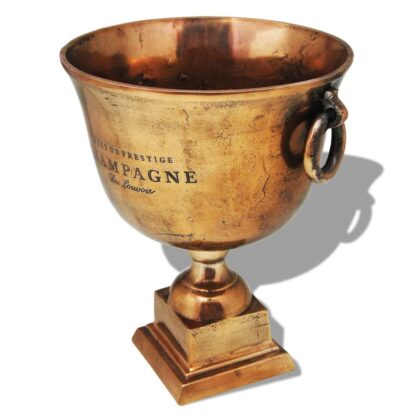 Champagner-Kühler Pokal Kupfer Braun - Image 4