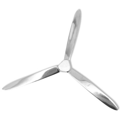 Wanddekoration Propeller Silbern 70cm Aluminium - Image 3