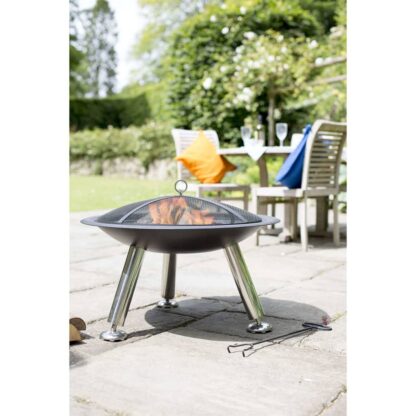 RedFire Feuerschale Chicago Schwarz Stahl 75 cm 85013 - Image 4