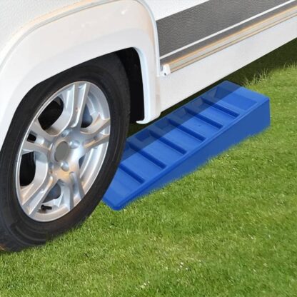 ProPlus 2-tlg. Reisemobil-Nivellierer-Set 75 mm Kunststoff Blau - Image 3