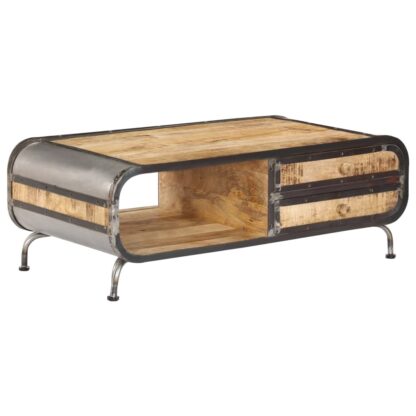 Couchtisch 100 x 50 x 35 cm Mango-Massivholz - Image 11