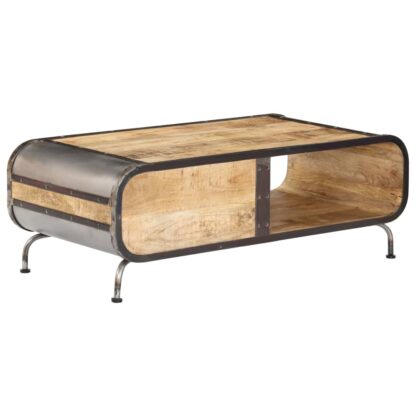 Couchtisch 100 x 50 x 35 cm Mango-Massivholz - Image 3