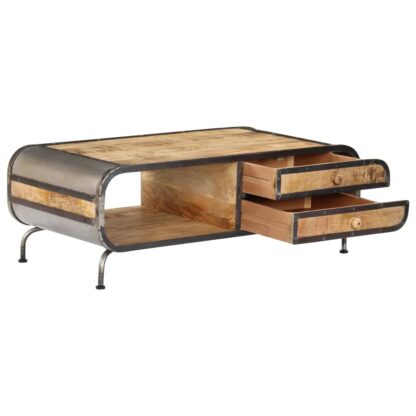 Couchtisch 100 x 50 x 35 cm Mango-Massivholz - Image 5