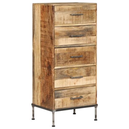 Kommode 45x35x106 cm Massivholz Mango - Image 11