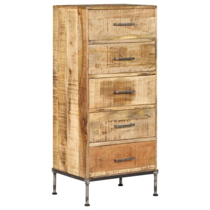 Kommode 45x35x106 cm Massivholz Mango - Image 10