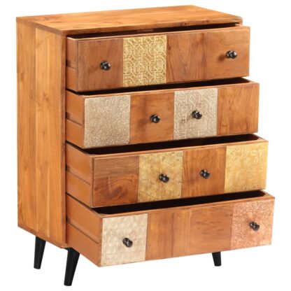 Kommode 60x30x75 cm Massivholz Akazie - Image 3