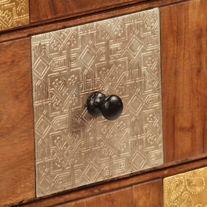 Kommode 60x30x75 cm Massivholz Akazie - Image 6