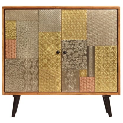 Sideboard 80 x 30 x 75 cm Akazie Massivholz - Image 2