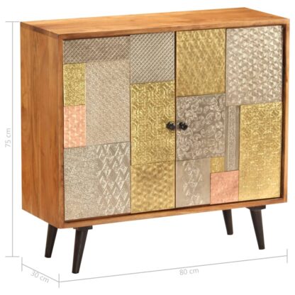 Sideboard 80 x 30 x 75 cm Akazie Massivholz - Image 7