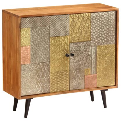 Sideboard 80 x 30 x 75 cm Akazie Massivholz - Image 8