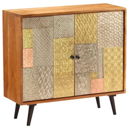Sideboard 80 x 30 x 75 cm Akazie Massivholz - Image 9
