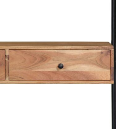 Wandschreibtisch 90x40x170 cm Massivholz Akazie - Image 3