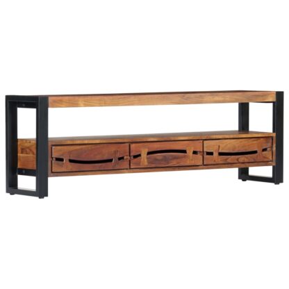 TV-Schrank 140×30×45 cm Massivholz Akazie