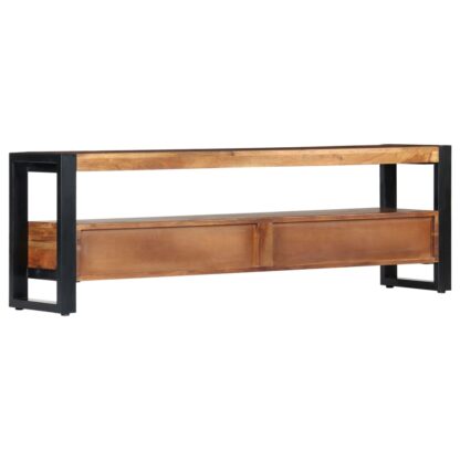 TV-Schrank 140×30×45 cm Massivholz Akazie - Image 4