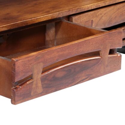 TV-Schrank 140×30×45 cm Massivholz Akazie - Image 6