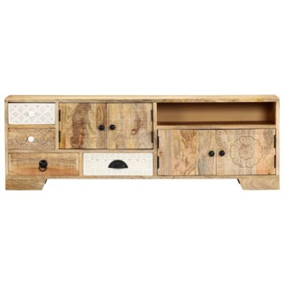 TV-Schrank 120×30×40 cm Massivholz Mango - Image 2