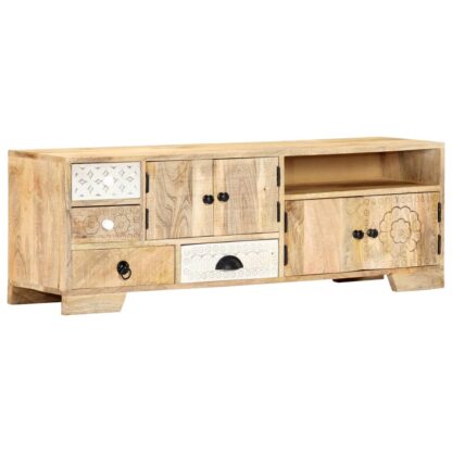TV-Schrank 120×30×40 cm Massivholz Mango - Image 11
