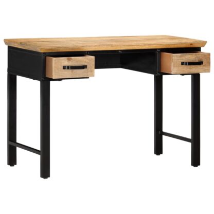 Schreibtisch 110 x 50 x 76 cm Mangoholz Massiv - Image 4
